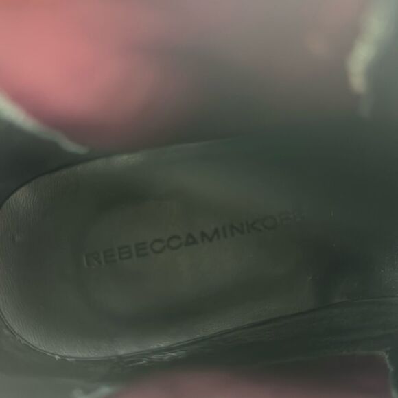 Rebecca Minkoff Jacy Suede Leather Burgundy Pointed Toe Women’s Ankle Boots - Picture 12 of 16